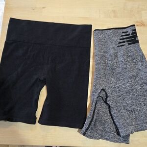 New Balance Black and Gray Athletic Shorts